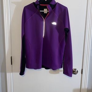 The North Face XL Purple 1/2 Zip Pullover